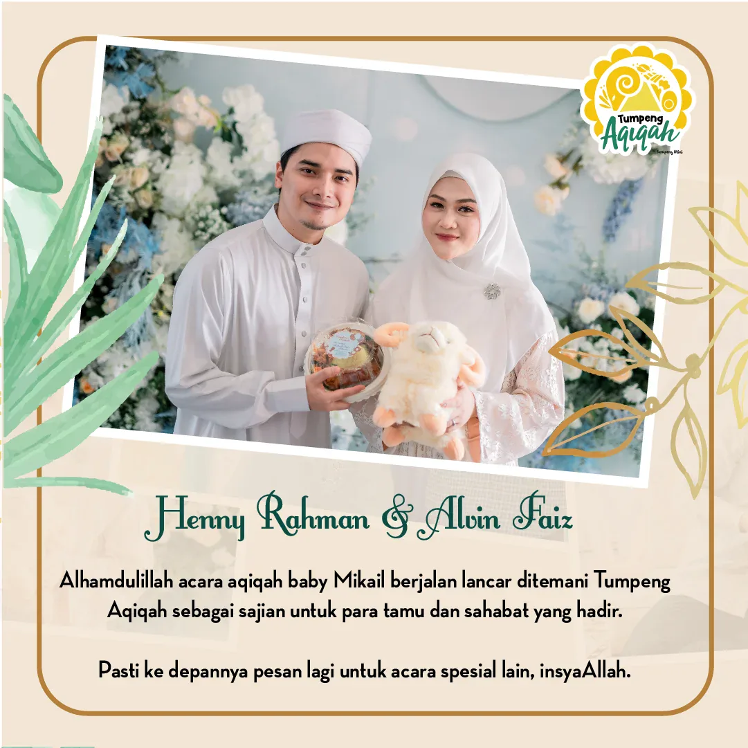Testimoni Henny Rahman & Alvin Faiz — Tumpeng Mini Aqiqah